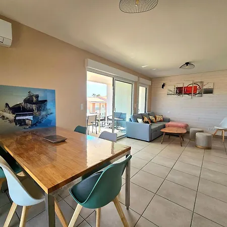 アパート T3 Cosy 200m De La Plage, Terrasse, Parking